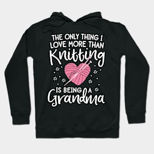 Love Knitting Shirt for Women Grandma Mother Yarn Knit Hoodie